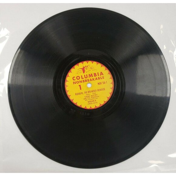 78 RPM-Rudolph, The Red-Nosed Reindeer-Gene Autry-If It Doesn't Snow... (R120) - Picture 2 of 4